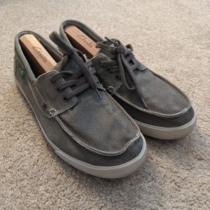 Men's Grey Sanuk Slip On Loafer Shoes Size 9
